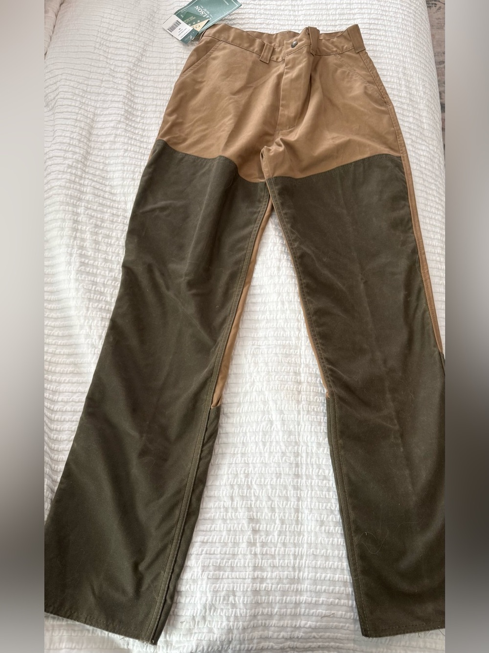 Filson Two-Tone Brown & Olive Brush Work Pants 1010